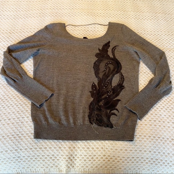 Anthropologie Angel of the North Torie Tie Back Sweater - Large - Picture 12 of 13